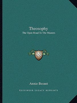 portada theosophy: the open road to the masters (en Inglés)