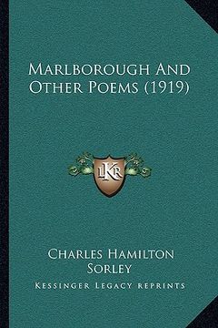portada marlborough and other poems (1919) (en Inglés)