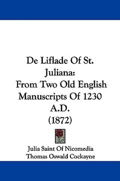 portada de liflade of st. juliana: from two old english manuscripts of 1230 a.d. (1872)