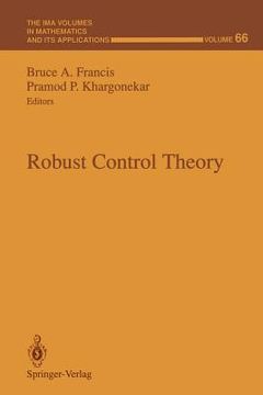 portada robust control theory (en Inglés)