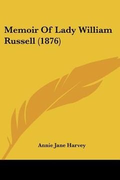 portada memoir of lady william russell (1876) (en Inglés)