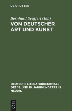 portada Von Deutscher art und Kunst (in German)