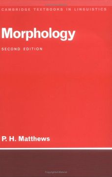 portada Morphology 2nd Edition Paperback (Cambridge Textbooks in Linguistics) (en Inglés)