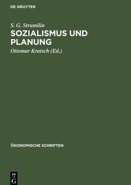 portada Sozialismus und Planung (en Alemán)
