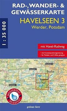 portada Rad-, Wander- und Gewässerkarte Havelseen 3 Werder/Potsdam 1: 35 000 (in German)
