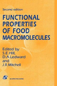 portada functional properties of food macromolecules (en Inglés)