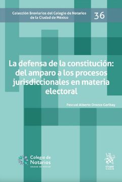 portada La Defensa de la Constitución: El Amparo a los Procesos Jurisdiccionales en Materia Electoral Breviario 36