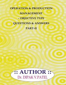 portada Operation and production Management- Objective type questions and Answers Part-II (en Inglés)