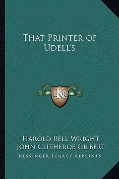portada that printer of udell's (in English)
