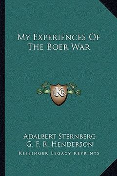 portada my experiences of the boer war (en Inglés)