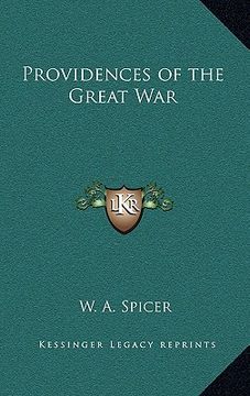 portada providences of the great war (en Inglés)