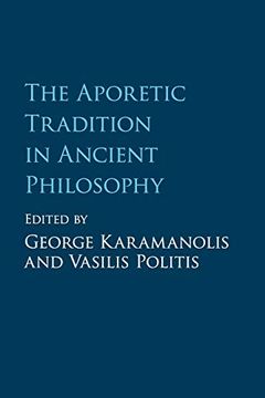 portada The Aporetic Tradition in Ancient Philosophy (en Inglés)