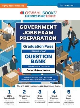 portada Oswaal Government Exams Question Bank Graduation Pass General Awareness for 2024 Exam