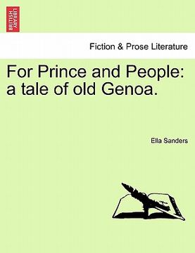portada for prince and people: a tale of old genoa. (en Inglés)
