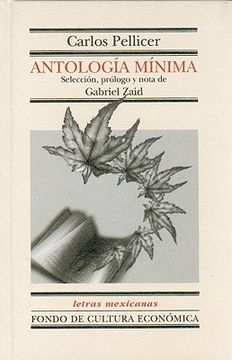 portada Antología Mínima (Letras Mexicanas) (Spanish Edition) (in Spanish)