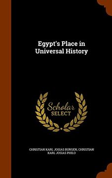 portada Egypt's Place in Universal History
