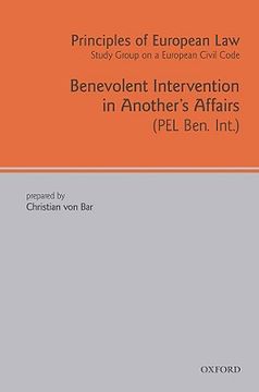 portada principles of european law: volume 1: benevolent intervention in another's affairs (in English)