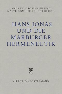 portada Hans Jonas Und Die Marburger Hermeneutik (in German)