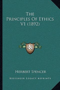 portada the principles of ethics v1 (1892) (in English)