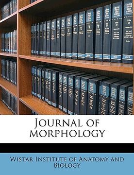 portada journal of morphology volume v. 26