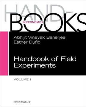 portada Handbook of Field Experiments, Volume 1 (Handbook of Economic Field Experiments)