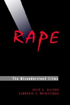 portada rape: the misunderstood crime: the misunderstood crime (en Inglés)
