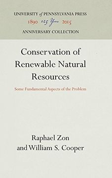 portada Conservation of Renewable Natural Resources: Some Fundamental Aspects of the Problem (Morris Arboretum Monographs) (in English)