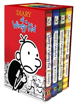 portada Diary of a Wimpy kid box of Books 1-4 (en Inglés)