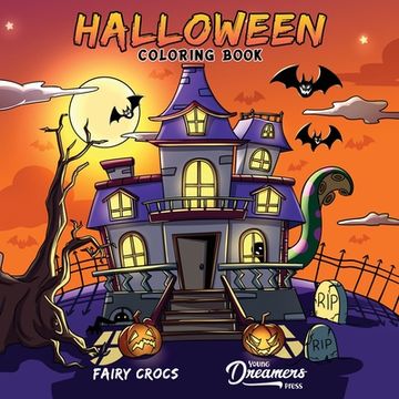 portada Halloween Coloring Book: For Kids Ages 4-8, 9-12 