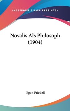 portada Novalis Als Philosoph (1904) (in German)