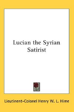 portada lucian the syrian satirist (in English)
