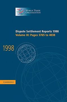 portada dispute settlement reports 1998: volume 9, pages 3765-4038 (en Inglés)