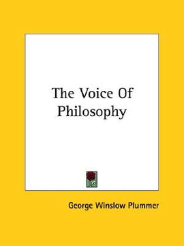 portada the voice of philosophy (en Inglés)