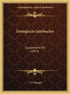 portada Zoologische Jahrbucher: Supplement XIV (1913) (in German)