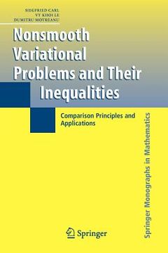 portada nonsmooth variational problems and their inequalities: comparison principles and applications (en Inglés)
