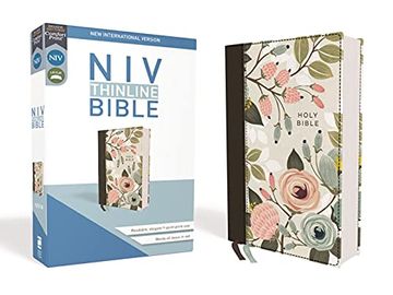 portada Niv, Thinline Bible, Cloth Over Board, Floral, red Letter Edition, Comfort Print [Idioma Inglés] (en Inglés)