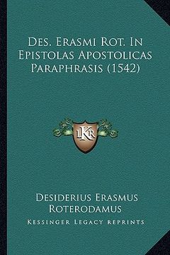 portada des. erasmi rot. in epistolas apostolicas paraphrasis (1542)