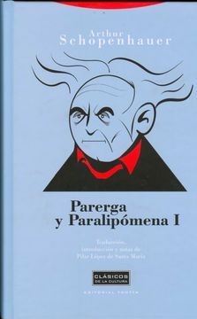 portada Parerga y Paralipomema i - 2ª Edición (Clasicos de la Cultura)