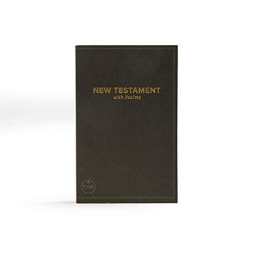 portada Csb Pocket new Testament With Psalms, Black Trade Paper, red Letter, Concise Format, Evangelism, Outreach, Easy-To-Read Bible Serif Type (en Inglés)