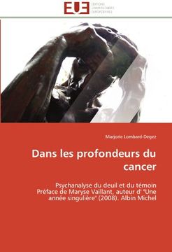 portada Dans Les Profondeurs Du Cancer