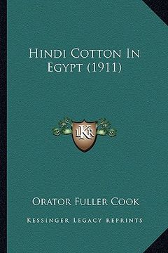 portada hindi cotton in egypt (1911) (en Inglés)