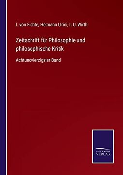portada Zeitschrift fur Philosophie und Philosophische Kritik (en Alemán)