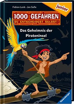 portada 1000 Gefahren Junior - das Geheimnis der Pirateninsel (Erstlesebuch mit "Entscheide Selbst"-Prinzip für Kinder ab 7 Jahren) (en Alemán)