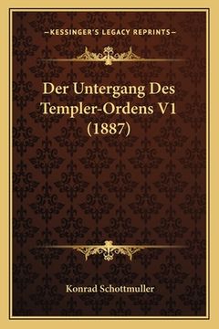 portada Der Untergang Des Templer-Ordens V1 (1887) (en Alemán)