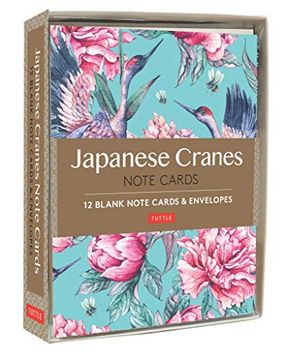 portada Japanese Cranes Note Cards: 12 Blank Note Cards & Envelopes (6 x 4 Inch Cards in a Box) 