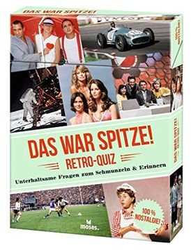 portada Moses. Das war Spitze! Retro Quiz l Nostalgie Gesellschaftspiel für Erwachsene l 50 xxl Quizkarten mit Unterhaltsamen Quiz Fragen zum Schmunzeln und Erinnern (en Alemán)