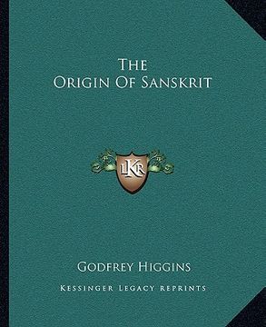 portada the origin of sanskrit (en Inglés)