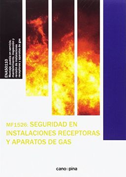 portada MF1526 Seguridad en instalaciones receptoras y aparatos de gas