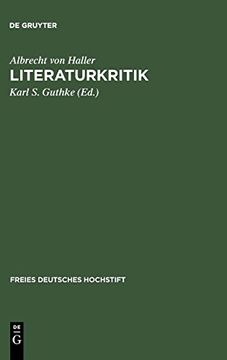 portada Hallers Literaturkritik (Freies Deutsches Hochstift) (en Alemán)