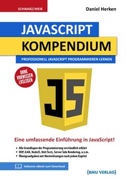 portada Javascript Kompendium: Professionell Javascript Programmieren Lernen (en Alemán)
